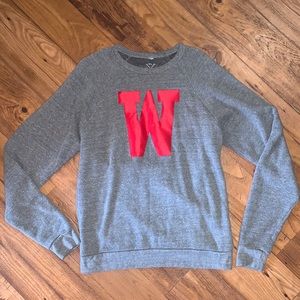 Red W Collegiate Crewneck Sweatshirt